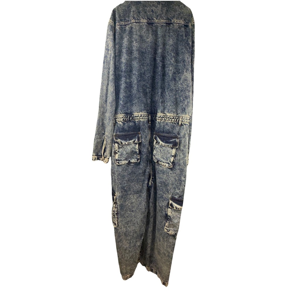 Men's Classic Blue Denim Jumpsuit - Picture 8 of 8